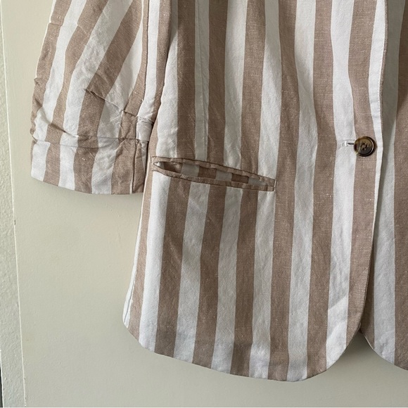 Target A New Day Linen Blend Blazer, Size 6 - Picture 2 of 5